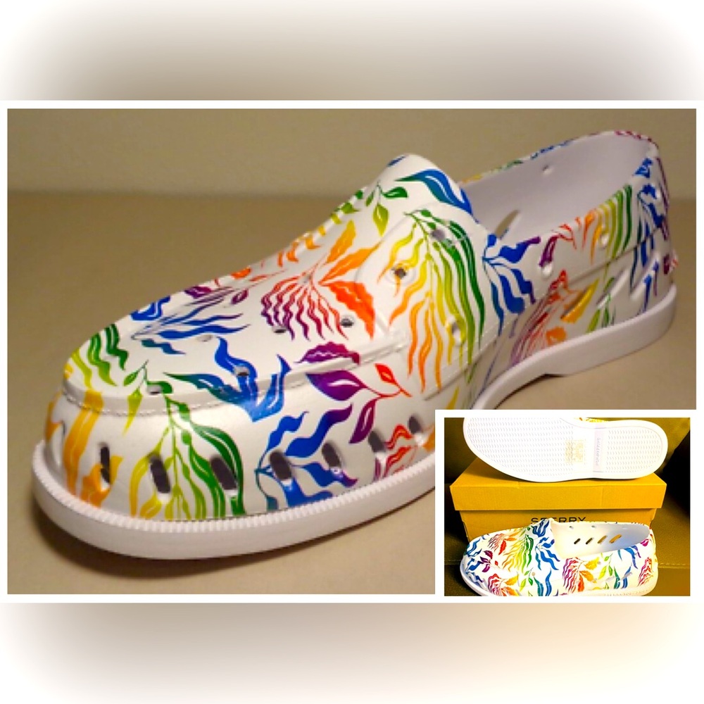 ✨NIB Sperry A/O Float Pride Multi Slip-On Shoes